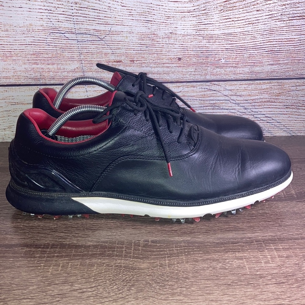 Pre Owned Callaway Men's Lagrange Golf Shoe Size 12 Black/Red